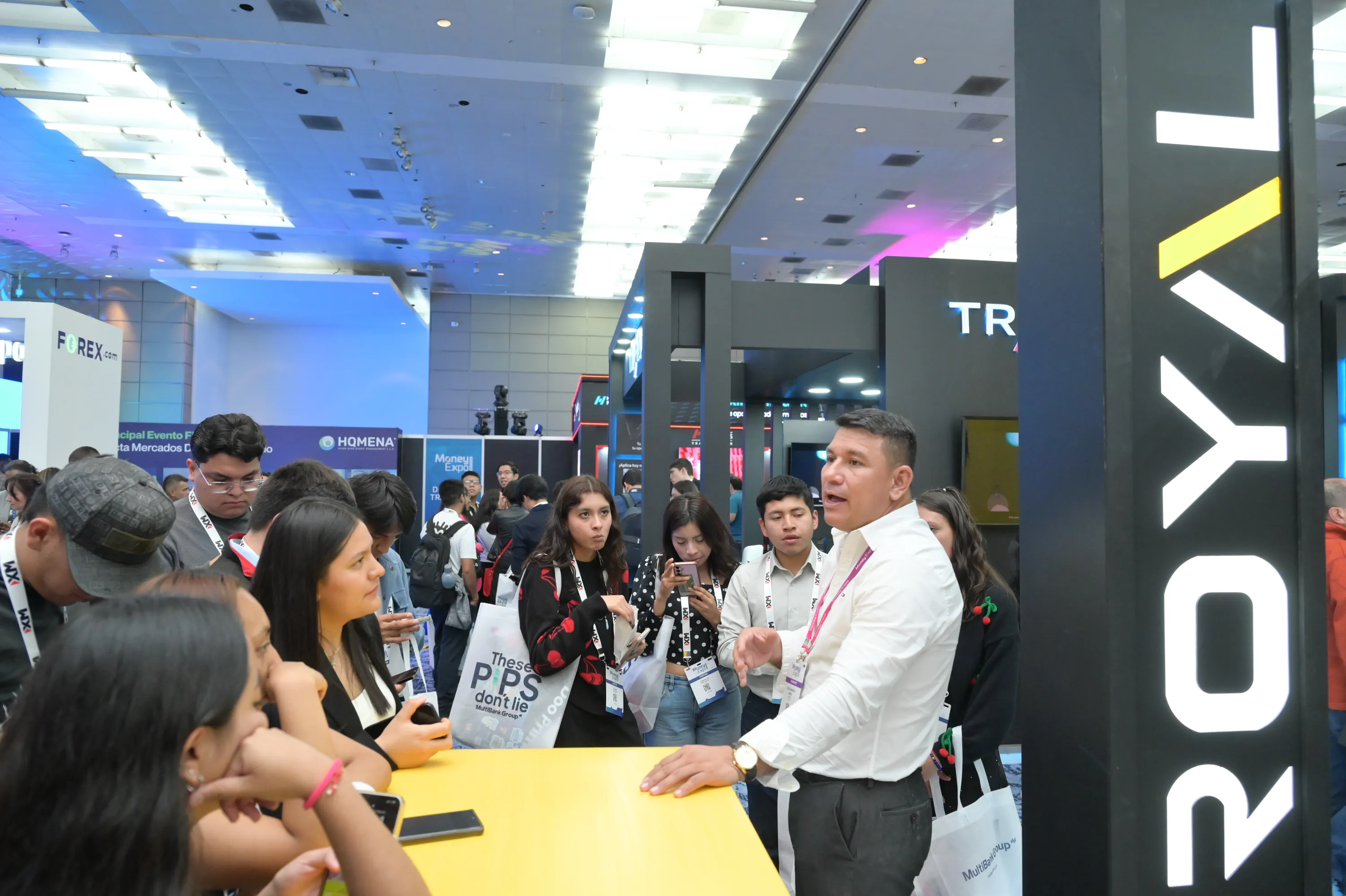 Sharing insights at the booth